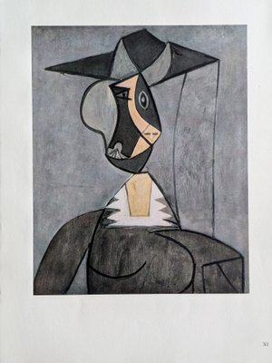 Pablo Picasso, Portrait, Color Offset Lithograph on Pur de Marais
