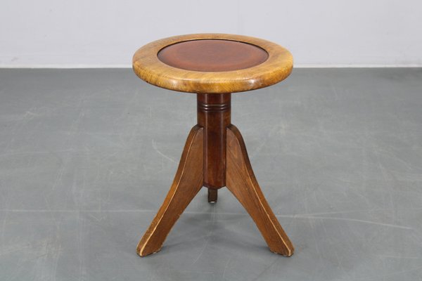 Beech Bentwood Piano Stool, Former Czechoslovakia, 1950s for sale
