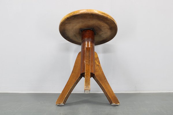 Beech Bentwood Piano Stool, Former Czechoslovakia, 1950s for sale