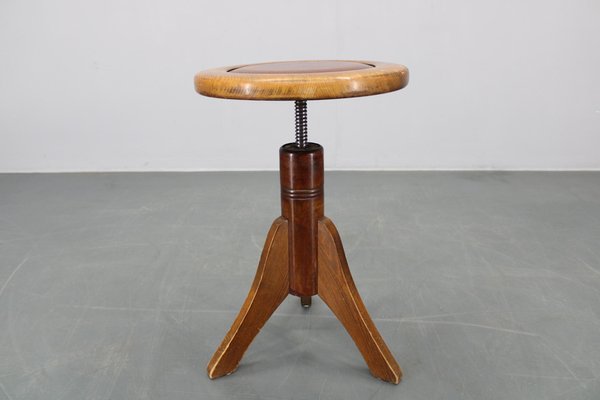 Beech Bentwood Piano Stool, Former Czechoslovakia, 1950s for sale