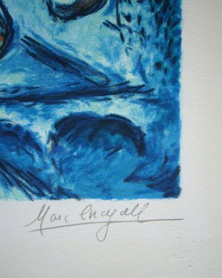 After Marc Chagall, Lovers Over Paris, 1985, Limited Edition