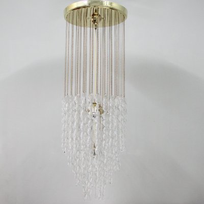 lampara de techo italiana de cristal de murano anos 70