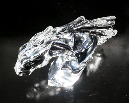 Sculpture Horse Head from Daum, France for sale at Pamono