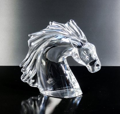 Sculpture Horse Head from Daum, France for sale at Pamono