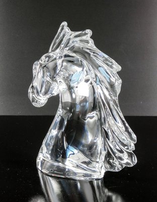 Sculpture Horse Head from Daum, France for sale at Pamono