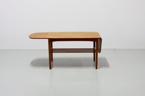 Table Basse Vintage Extensible Danemark 1960s En Vente Sur Pamono
