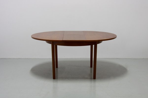 Ausziehbarer Mid Century Teak Esstisch von Vanson, 1960er Ausziehbarer Mid Century Teak Esstisch von Vanson, 1960er