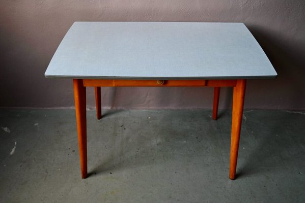 Tavolo Consolle CAMPO In Stile Messico, Pino Massiccio Bianco E Marrone | 53x73x32 Cm, Con 1 Cassetto E Ripiano | Mobile Da Ingresso O Soggiorno, Consegna In Kit Di Montaggio