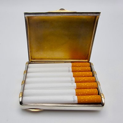 Antique French Cigarette Case in 800 Silver, 1840