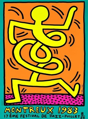 Keith Haring Montreux Jazz Festival Set of Three Poster, 1983 for
