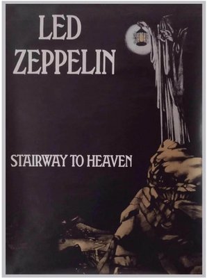 Led Zeppelin Stairway to Heaven Poster, 1971 for sale at Pamono