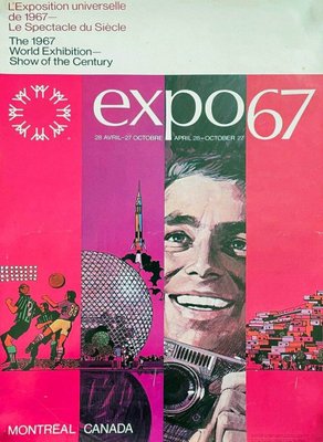 Expo 67 Montreal Worlds Fair Poster, 1967 for sale at Pamono