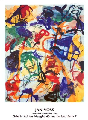 Jan Voss at Adrien Maeght Gallery, 1983, Poster for sale at Pamono