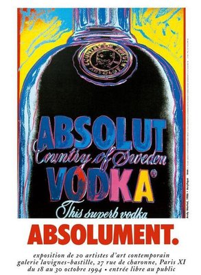 Poster by Andy Warhol for Absolut Vodka, 1994 for sale at Pamono