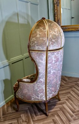 Vintage Boudoir Chair in Velvet, 1920 for sale at Pamono