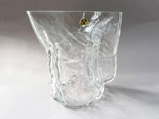 Mid-Century Rocky Ice Crystal Glass Alaska Jug from Peill