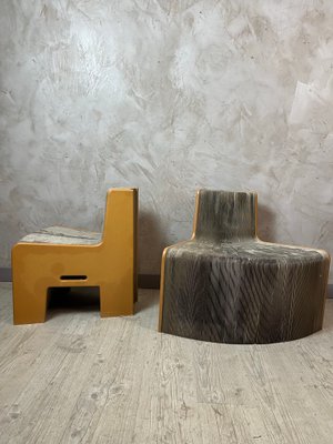 The Flexible Love Lounge Chairs by Chishen Chiu, 2000s, Set of 2