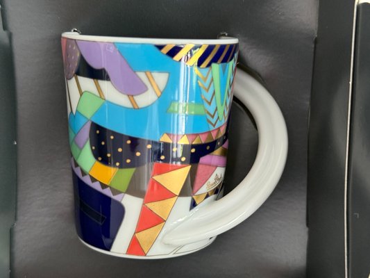 No 4 Espresso Collector's Cup and Saucer by Brigitte Doege for
