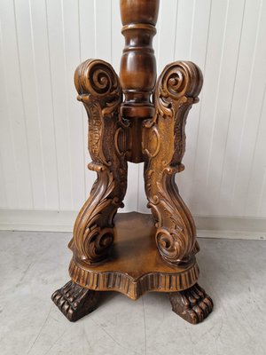 Appendiabiti Da Terra QJUZO In Legno Massello Di Pino – H 175 Cm, 6 Ganci, Stile Vintage, Regolabile In Altezza E Facile Da Montare