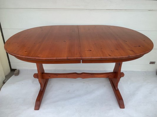 Ausziehbarer skandinavischer Ovaler Tisch von Ikea, Finnland, 1999 bei Pamono kaufen