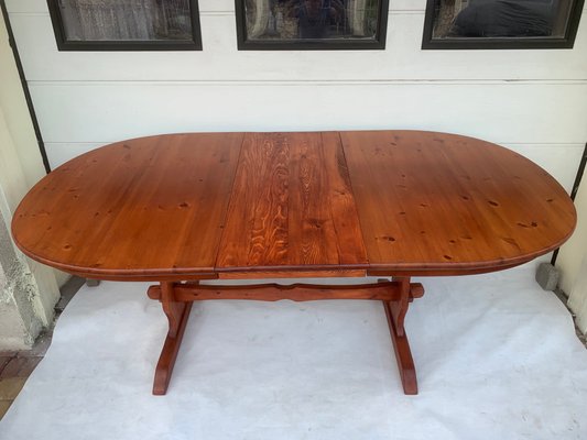 Ausziehbarer skandinavischer Ovaler Tisch von Ikea, Finnland, 1999 bei Pamono kaufen