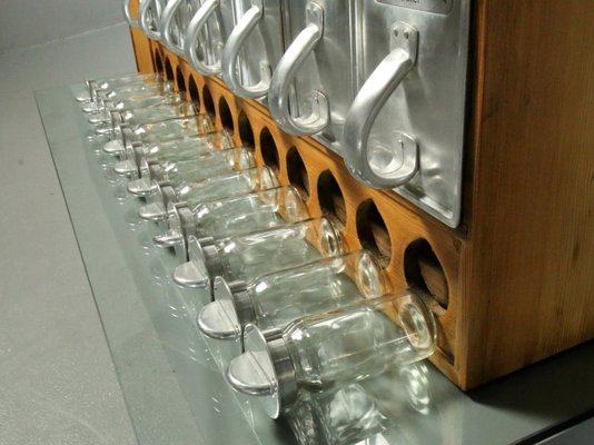 Frankfurt Kitchen Cabinet With 14 Drawers And 12 Spice Glasses By