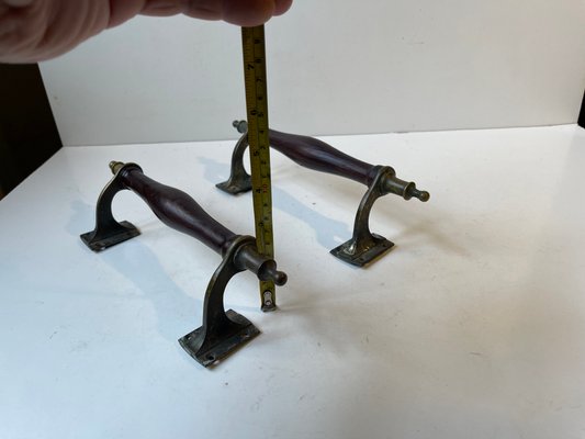 Maniglie Per Porta Vittoriane Dritte Ottone Lucido Con Serratura &ndash; Haven Heritage, 1-10 Paia