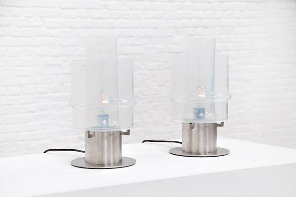 Modern Murano Table Lamps by Carlo Nason for Mazzega, 1970s, Set