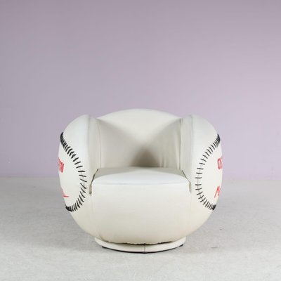 Vintage Pop Art Style Baseball Chair, 1980s