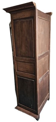 Small Antique French Louis XIII Oak Single Door Wardrobe, 19th