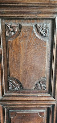 Small Antique French Louis XIII Oak Single Door Wardrobe, 19th