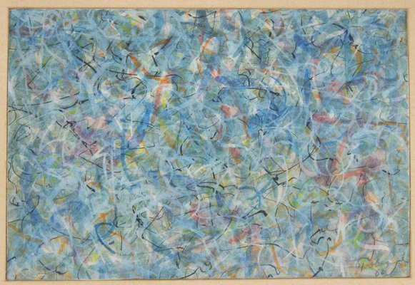 Mark Tobey, Abstract Composition, Watercolor, 1960 for sale at Pamono