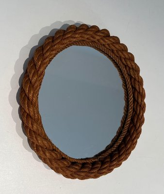 Round Rope Mirror by Audoux & Minet for sale at Pamono