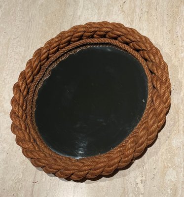 Round Rope Mirror by Audoux & Minet for sale at Pamono