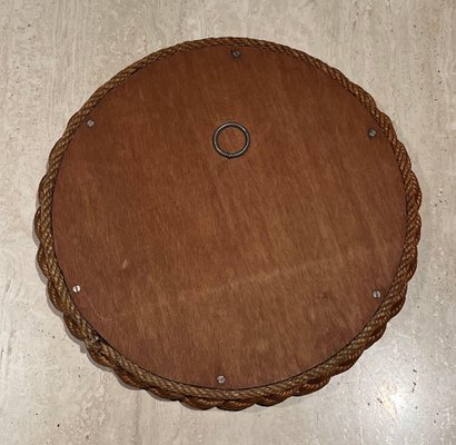 Round Rope Mirror by Audoux & Minet for sale at Pamono