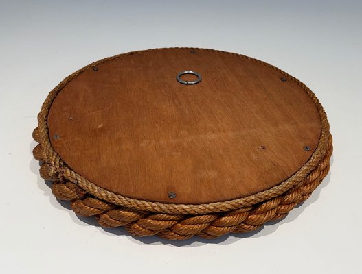 Round Rope Mirror by Audoux & Minet for sale at Pamono