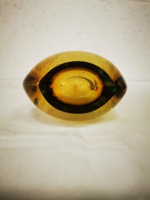 Single Flower Vase in Murano Submerged Glass by Archimede Seguso
