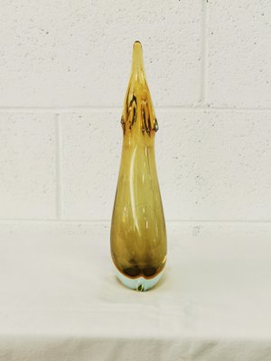 Single Flower Vase in Murano Submerged Glass by Archimede Seguso