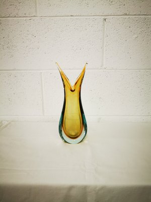 k*e様 【Seguso】ムラノガラス 花瓶 vase Archimede Se Single Flower Vase in Murano Submerged Glass by Archimede Seguso