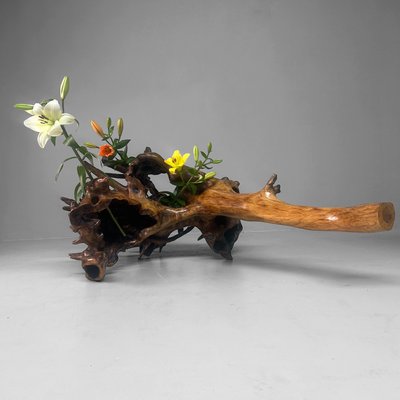 Japanese Root Sculpture Lacquered Wood, 1940s for sale at Pamono