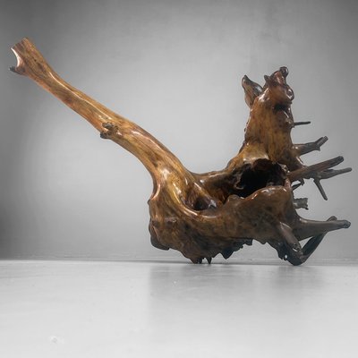 Japanese Root Sculpture Lacquered Wood, 1940s for sale at Pamono
