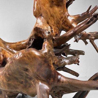 Japanese Root Sculpture Lacquered Wood, 1940s for sale at Pamono