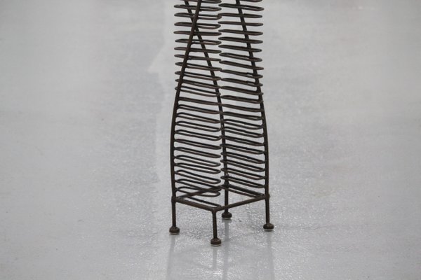 Porta CD in ferro battuto, anni '90 in vendita su Pamono