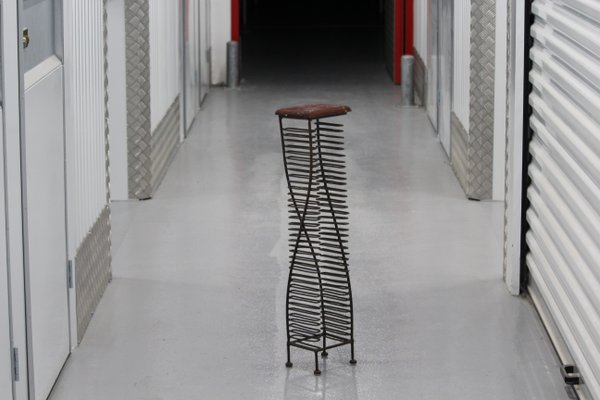 Porta CD in ferro battuto, anni '90 in vendita su Pamono