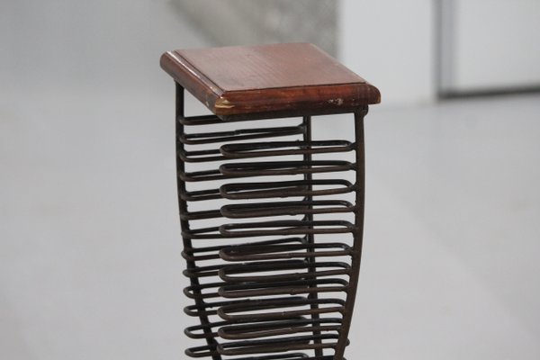 Porta CD in ferro battuto, anni '90 in vendita su Pamono