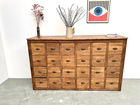 アンティーク雑貨 france vintage 50-60s drawer cabinet Vintage 24-Drawer Pine Craft Cabinet, 1950s for sale at Pamono