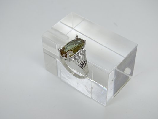 Large 21st Century Zultanite and Zircon Ring in 925 Sterling