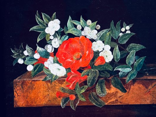 I. L. Jensen, Flowers, Oil on Canvas for sale at Pamono