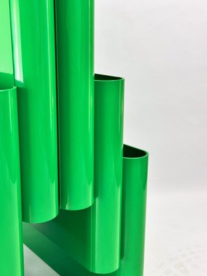 Modern Green Model 4675 Magazine Rack by Giotto Stoppino for