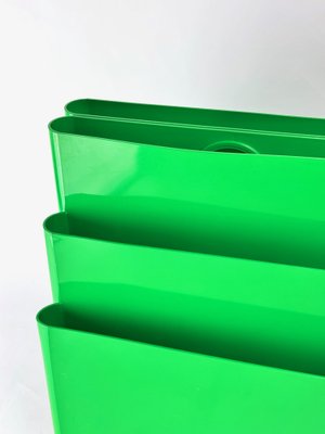 Modern Green Model 4675 Magazine Rack by Giotto Stoppino for